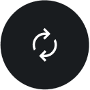 图标代表两个箭头组成的圆圈，象征循环或更新的概念，并配有描述培训过程的文字。