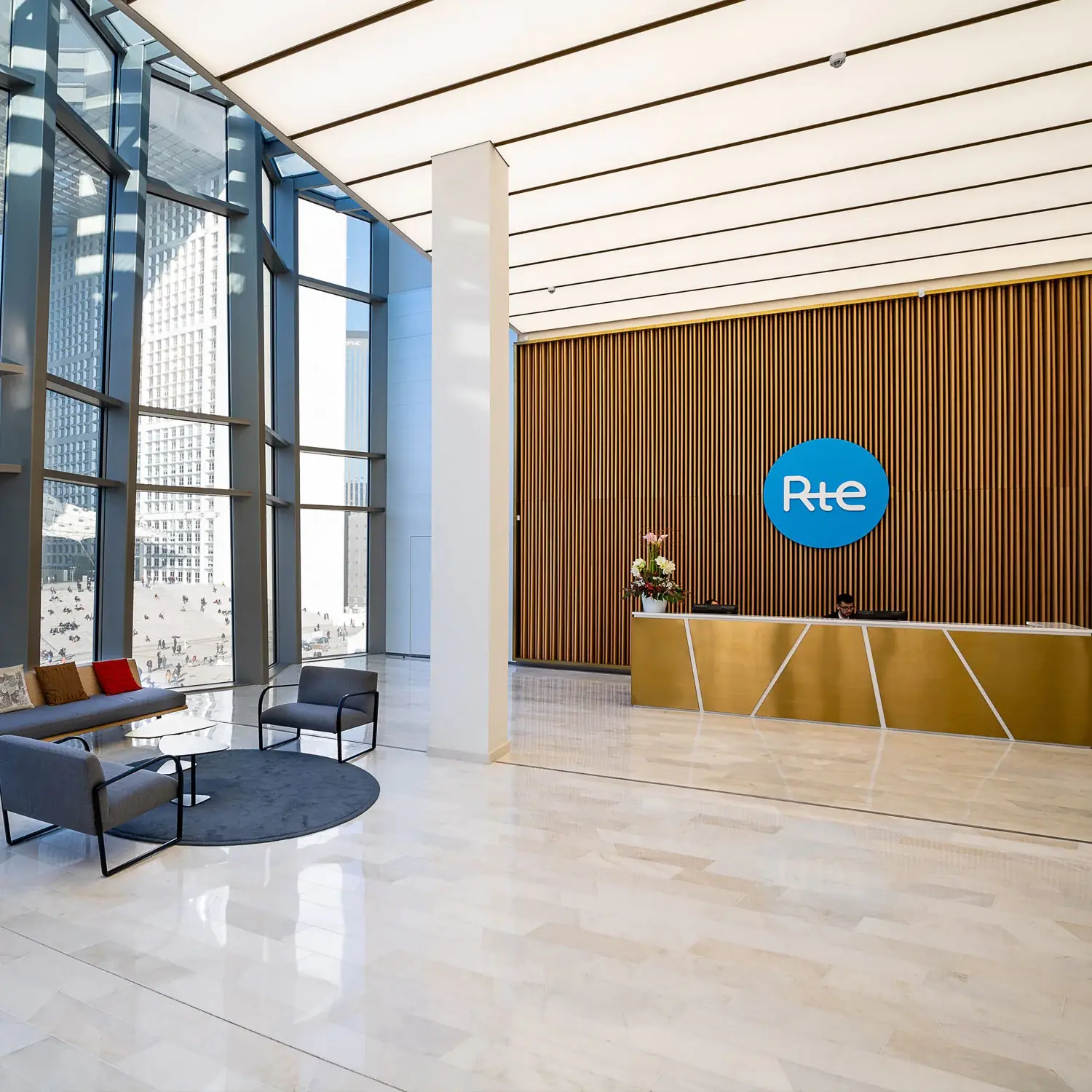 位于巴黎拉德芳斯的 RTE 办事处。